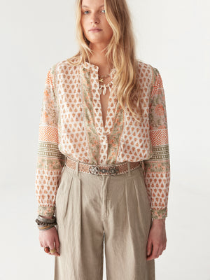 Maison Hotel Print Vera Blouse