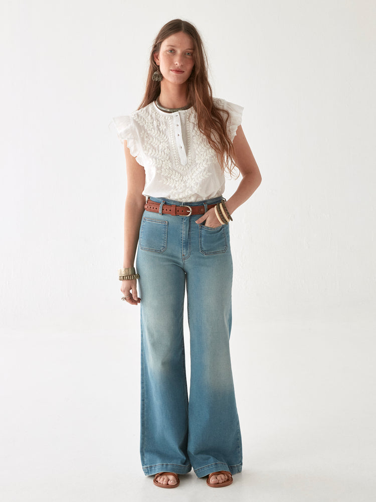 Maison Hotel Ashanti Cream Blouse