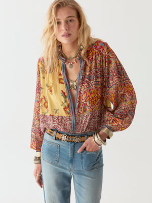 Maison Hotel Patch Work Blouse