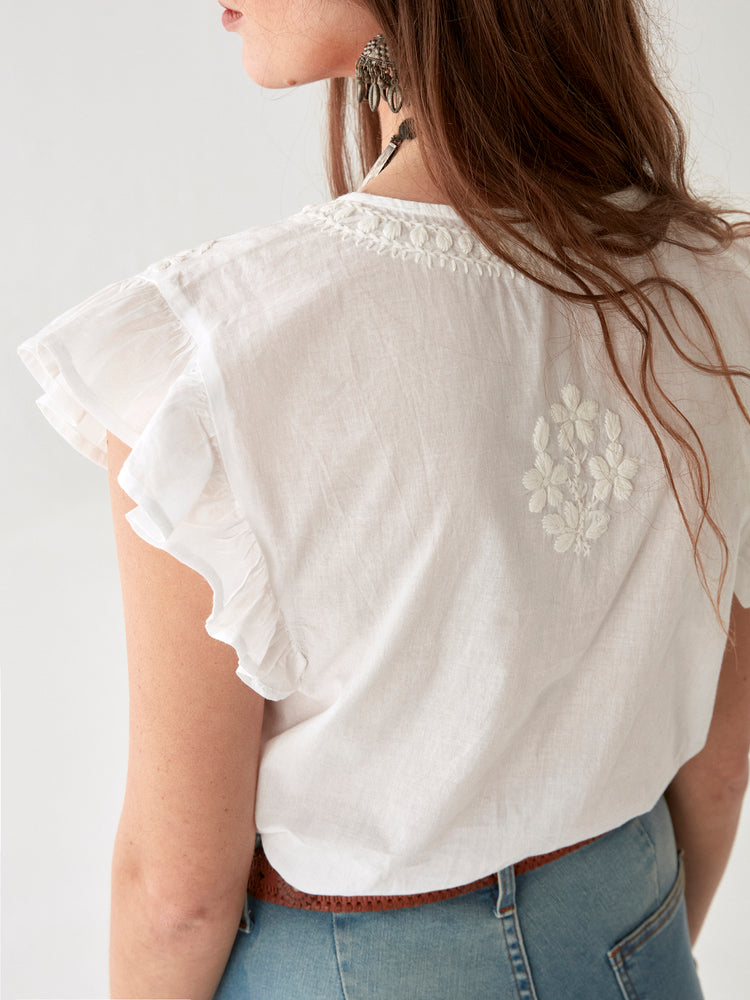 Maison Hotel Ashanti Cream Blouse