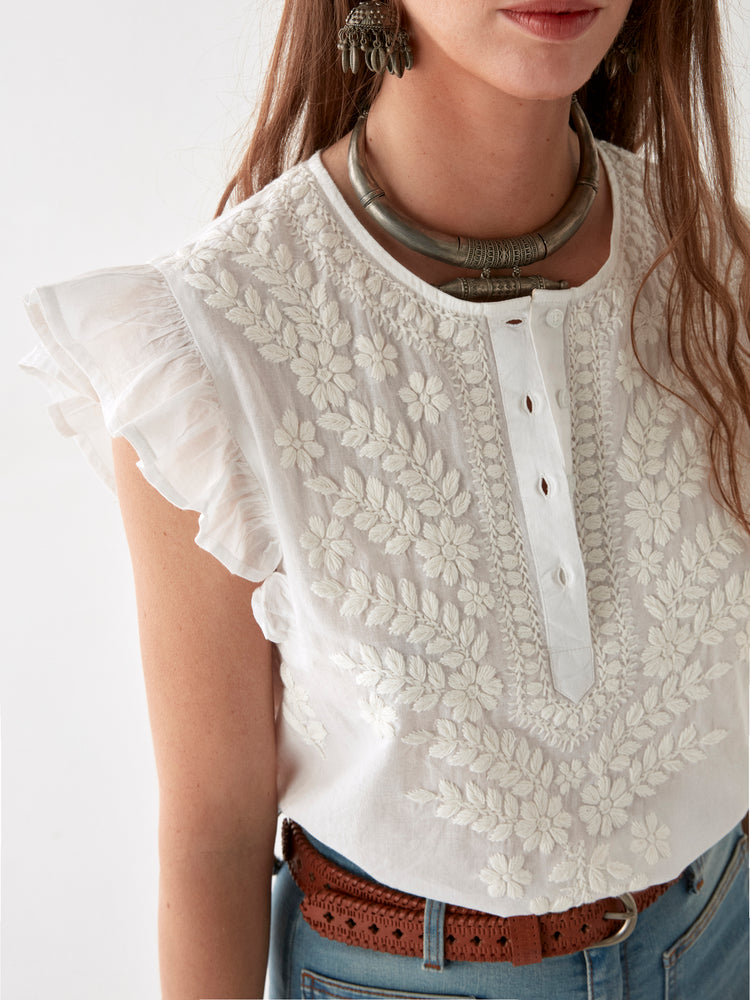 Maison Hotel Ashanti Cream Blouse