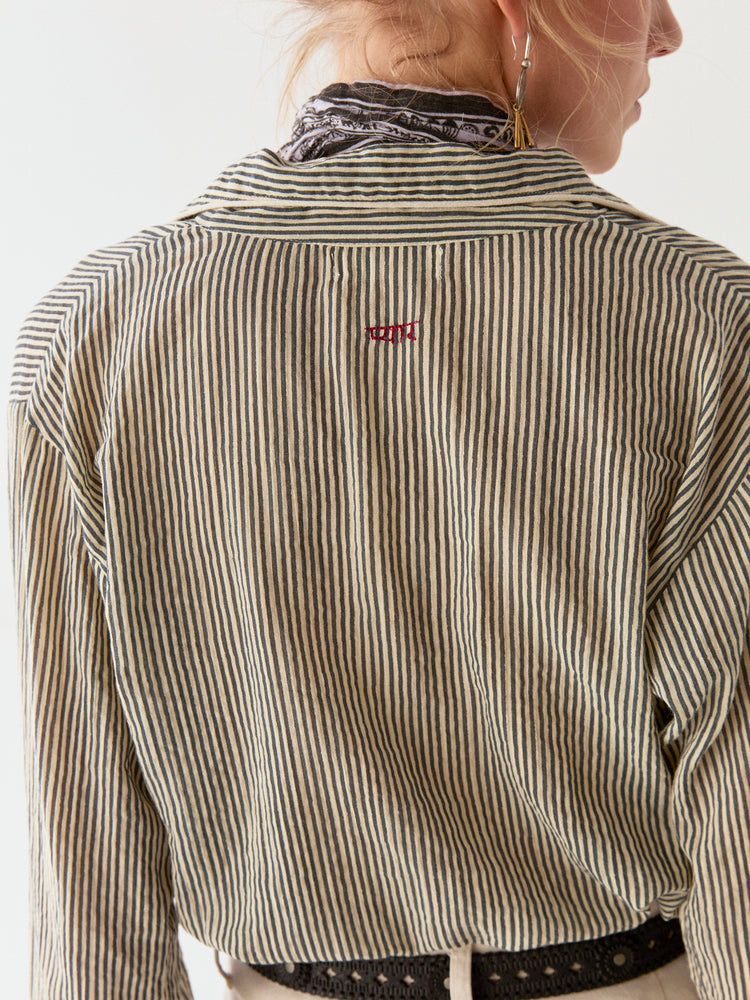 Maison Hotel Marine Stripe Shirt