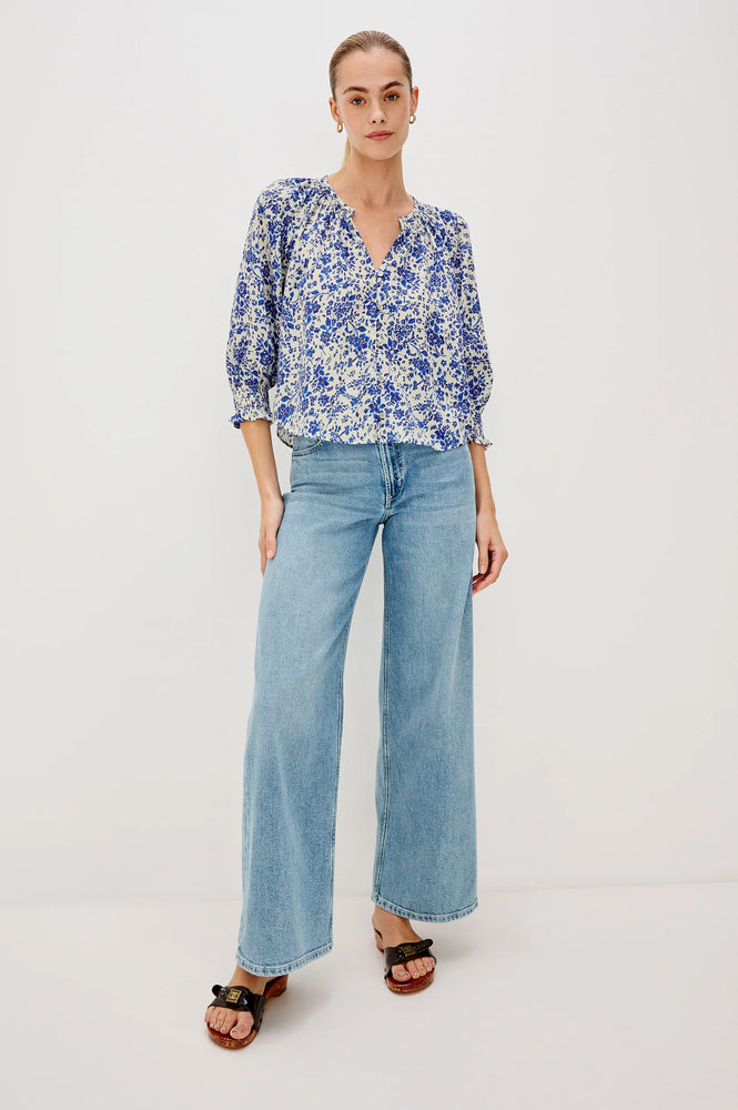 Rails Mariah Short Sleeve Top - Blue Marguerite