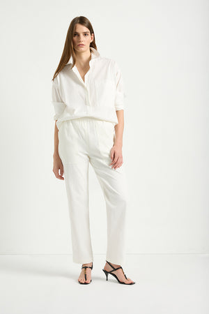 Mela Purdie White Chisel Pocket Shirt