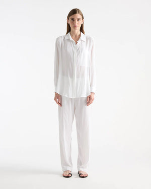 Mela Purdie Single Pocket Shirt - White