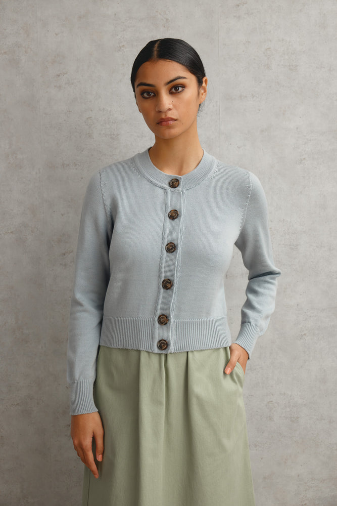 Standard Issue Powder Crew Neck Cardi