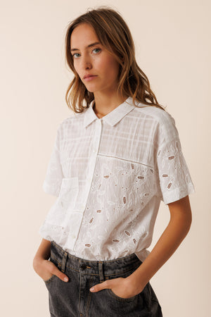Indi & Cold Bluet White Shirt