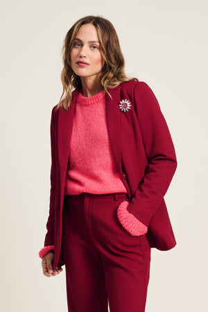 Pom Burgundy Blazer