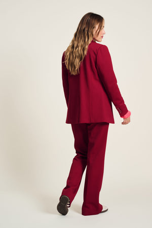 Pom Burgundy Blazer