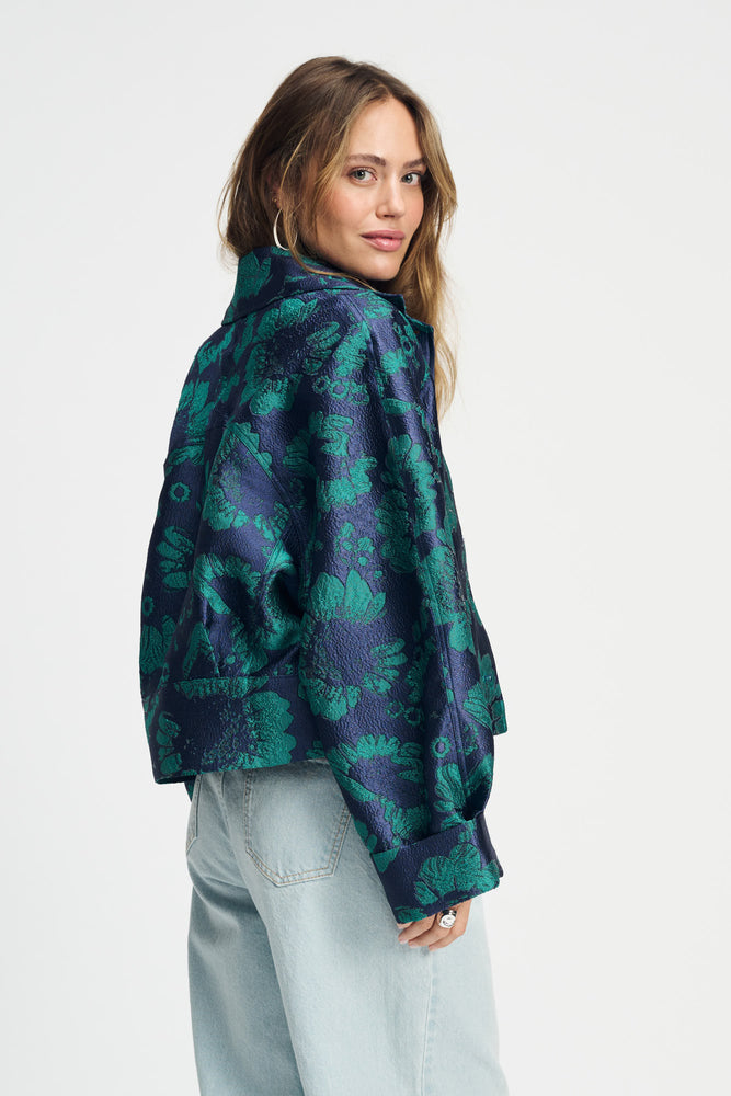 Pom Floral Jacquard Jacket
