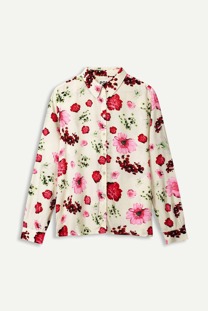 Pom Mila Bouquet Cream Shirt