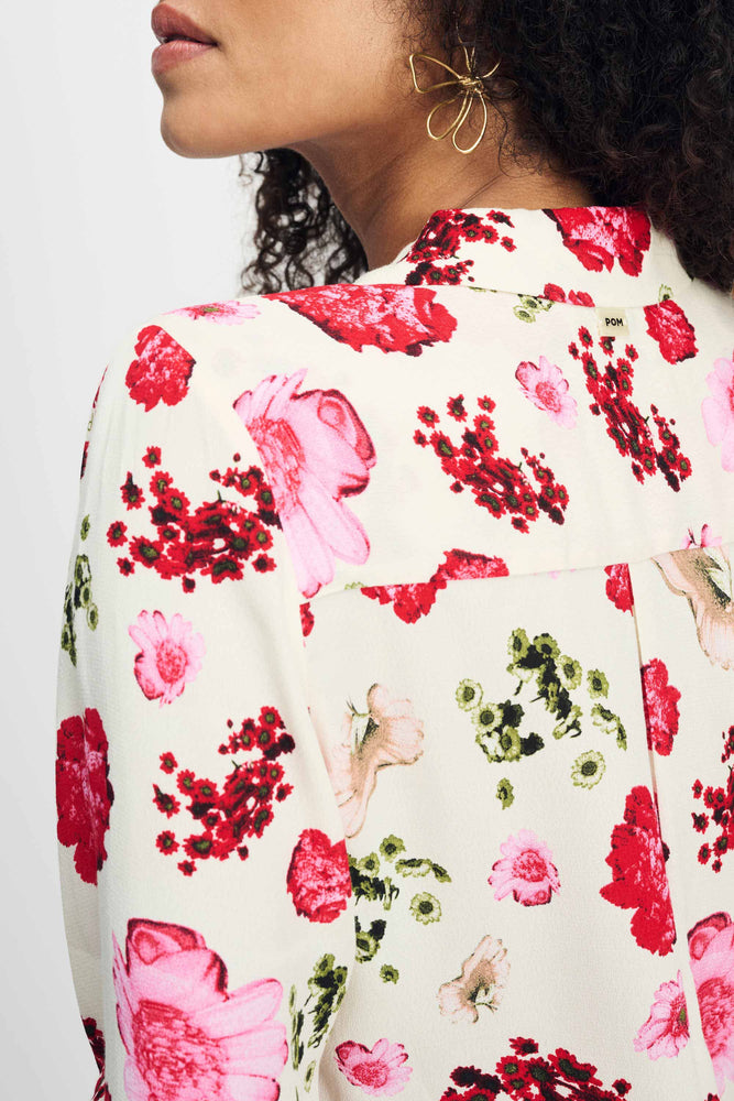 Pom Mila Bouquet Cream Shirt
