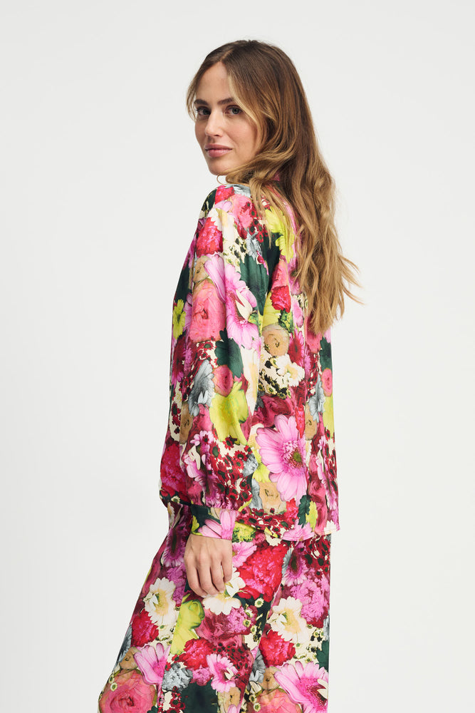 Pom Satin Bouquet Shirt