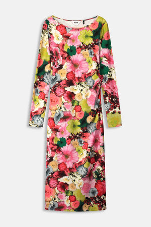 Pom Satin Bouquet Dress