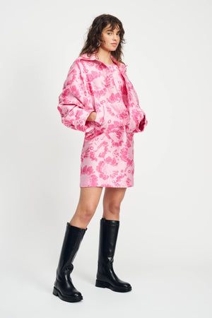 Pom Jacquard Floral Jacket