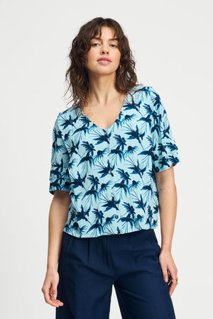 Pom Artisan Blue Blouse