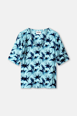 Pom Artisan Blue Blouse