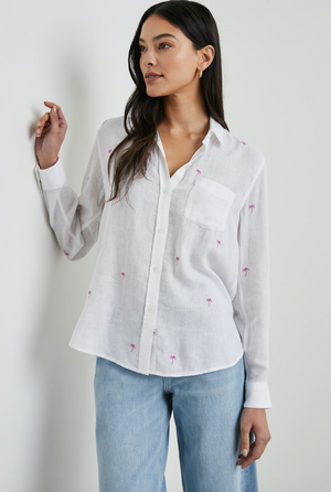 Rails White Palm Shirt