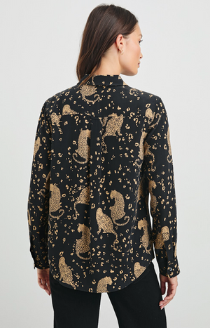 Rails Kate Black Leopard Shirt