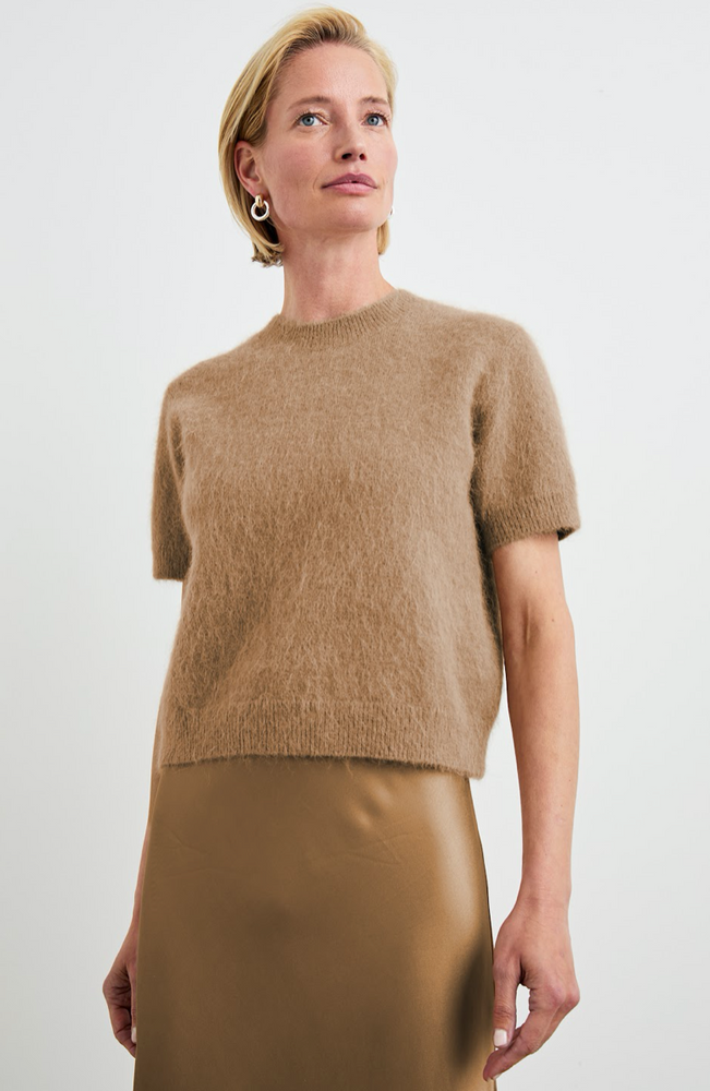 Rails Camel Short Sleeve Knit