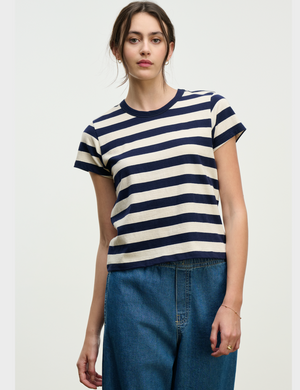 Velvet Navy Stripe T-Shirt