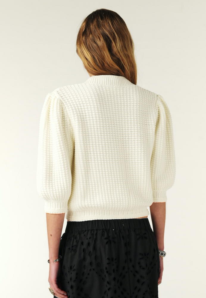 Ba&sh Knit Ecru Cardigan
