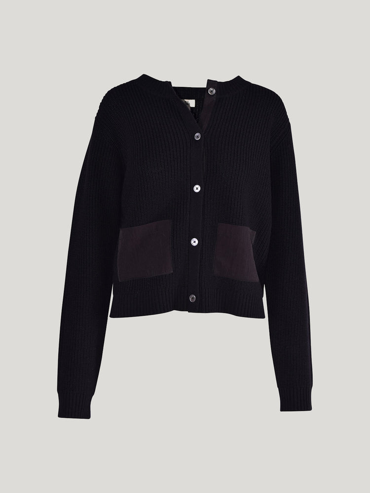 Sills Black Bodo Ribbed Cardigan