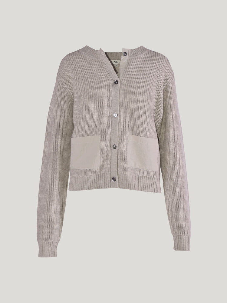 Sills Oat Bodo Ribbed Cardigan