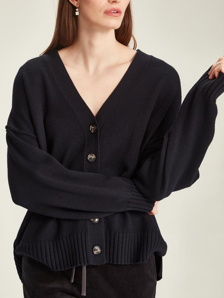 Sills Navy Kalmer Boyfriend Cardigan