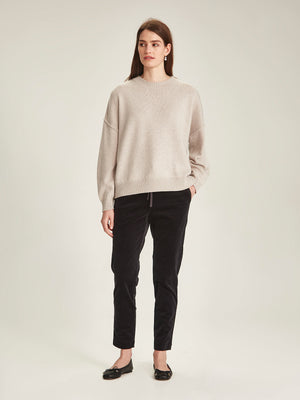 Sills Black Cord Cuffed Hepburn