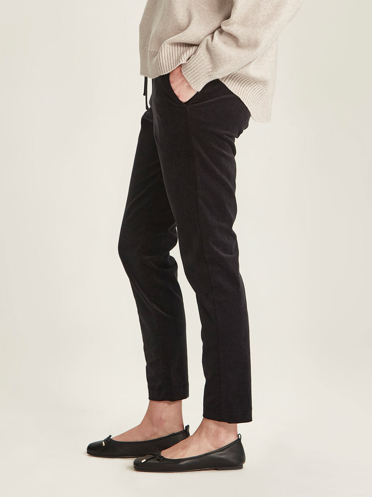 Sills Black Cord Cuffed Hepburn