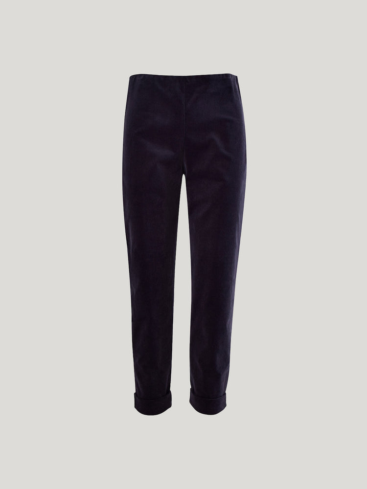 Sills Navy Cord Cuffed Hepburn