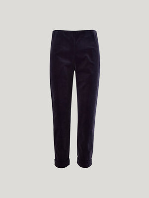 Sills Navy Cord Cuffed Hepburn