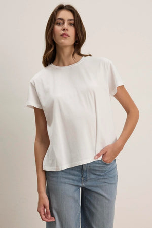 Velvet White T-Shirt