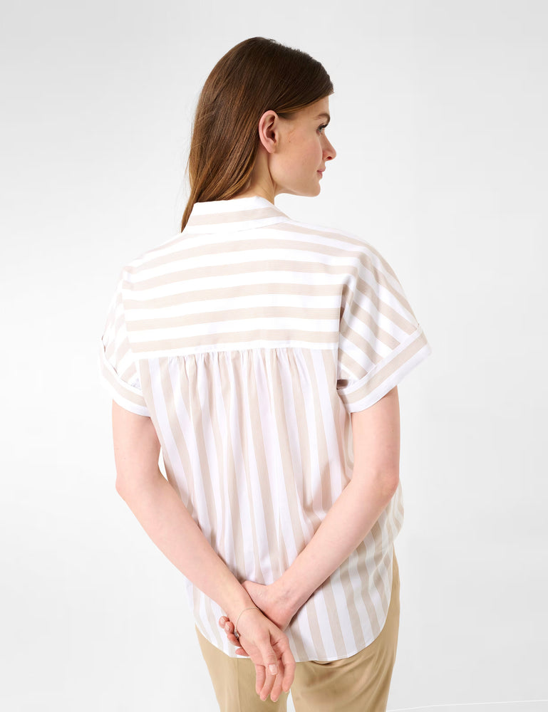 Brax Viv Shirt - Sand Stripe