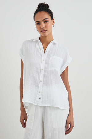 Rails Whitney Short Sleeve Shirt - White