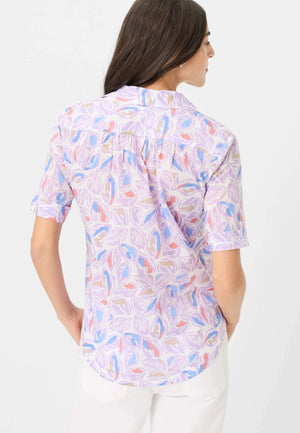 Brax Veri Floral Blouse - Lavender