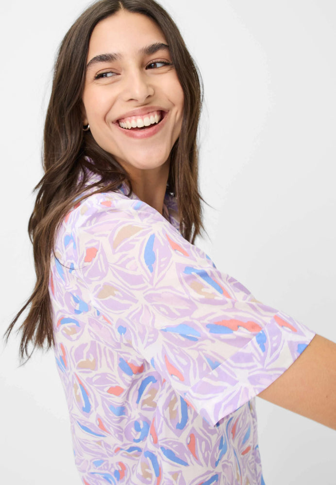 Brax Veri Floral Blouse - Lavender