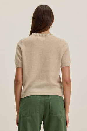 Velvet Wheat Detailed Cashmere Jumper