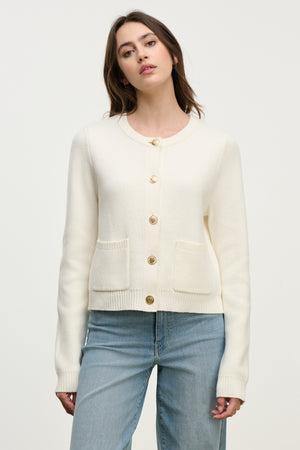 Velvet Milk Knit Jacket