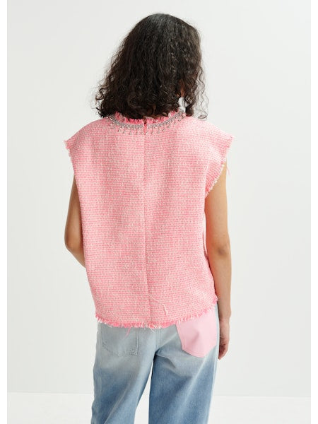 Essentiel Antwerp Honduras Rhinestone Trim Top