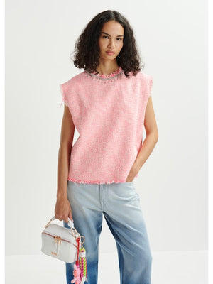 Essentiel Antwerp Honduras Rhinestone Trim Top