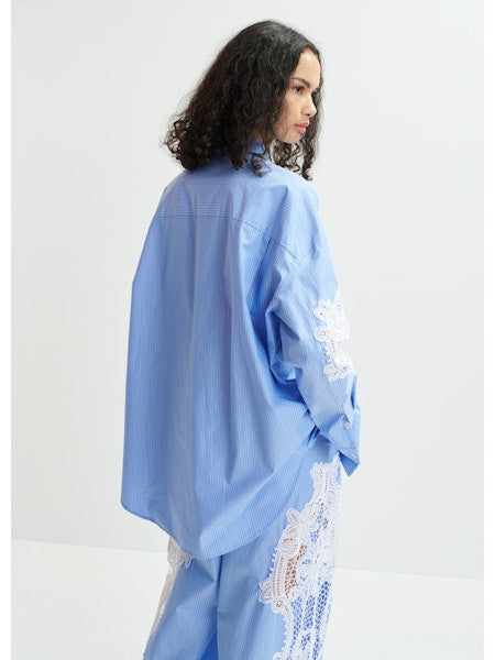Essentiel Antwerp Hoofed Lace Panelled Shirt