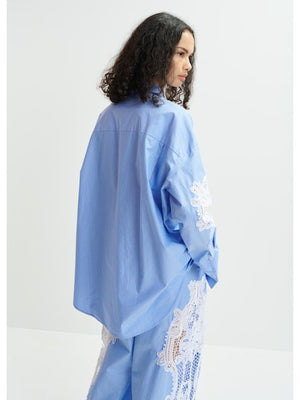 Essentiel Antwerp Hoofed Lace Panelled Shirt