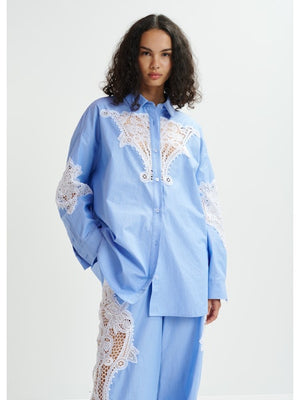 Essentiel Antwerp Hoofed Lace Panelled Shirt