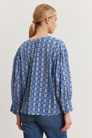 Velvet Morocco Print Blouse