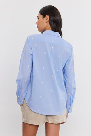 Velvet Blue/White Shirt