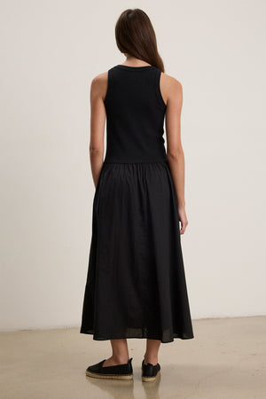 Velvet Navy Rib Cotton Dress