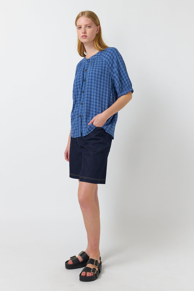 Sylvester Shadow Blue Blouse