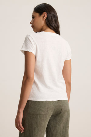 Velvet V Neck T-Shirt